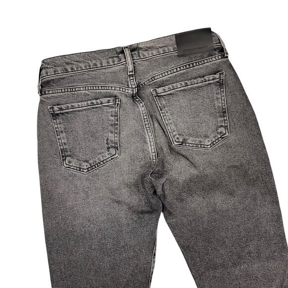 Citizens Of Humanity Black Denim Jeans Emerson Size 24 Button Fly Distressed - Picture 10 of 14